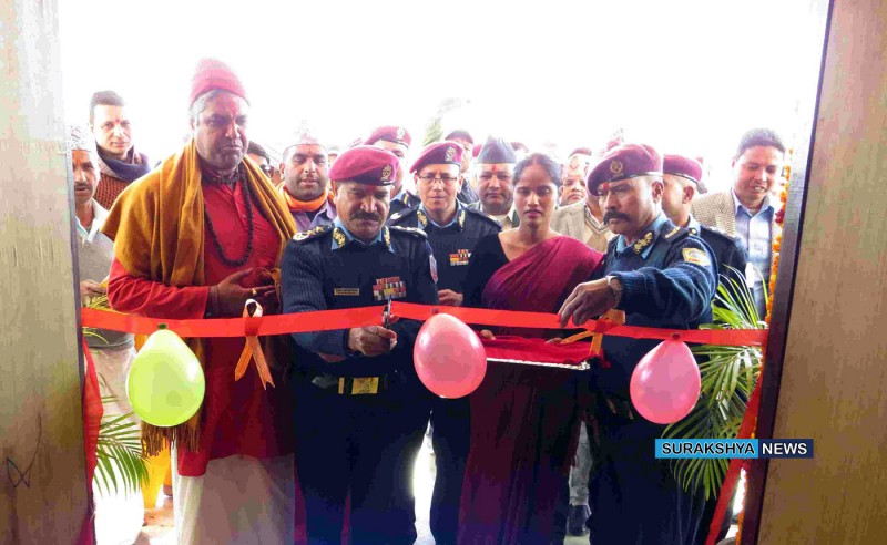 प्रहरी महानिरीक्षक कुँवरद्वारा जिल्ला प्रहरी कार्यालय डोटीको नवनिर्मित भवन उद्घाटन